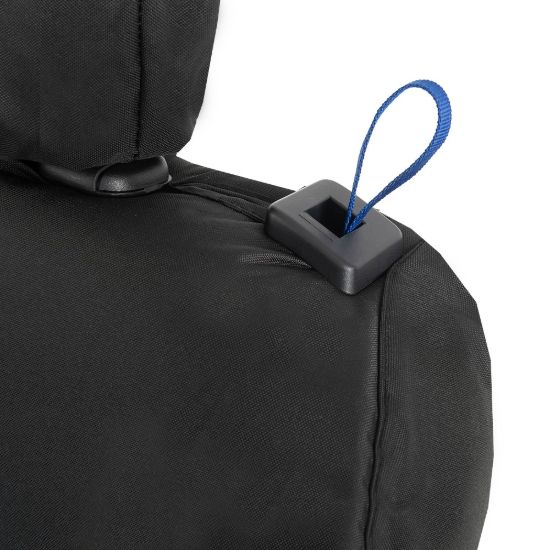Picture of UK Custom Covers Citroen Berlingo Cotton-Backed Front Seat Covers (2008-2018) Black - 3 Seats | SC105B