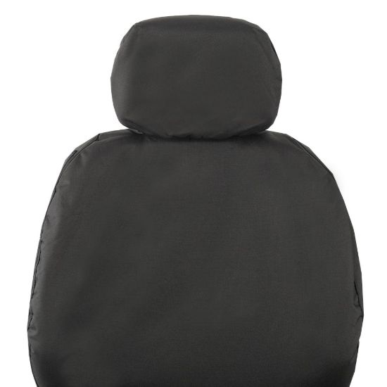 Picture of UK Custom Covers Citroen Berlingo Cotton-Backed Front Seat Covers (2008-2018) Black - 3 Seats | SC105B