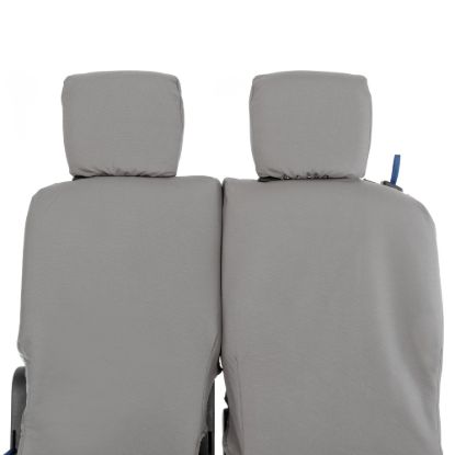 Picture of UK Custom Covers Citroen Berlingo Cotton-Backed Front Seat Covers (2008-2018) Grey - 3 Seats | SC105G