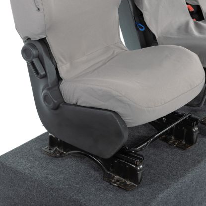 Picture of UK Custom Covers Citroen Berlingo Cotton-Backed Front Seat Covers (2008-2018) Grey - 3 Seats | SC105G