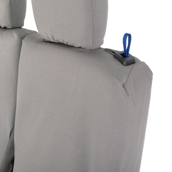 Picture of UK Custom Covers Citroen Berlingo Cotton-Backed Front Seat Covers (2008-2018) Grey - 3 Seats | SC105G