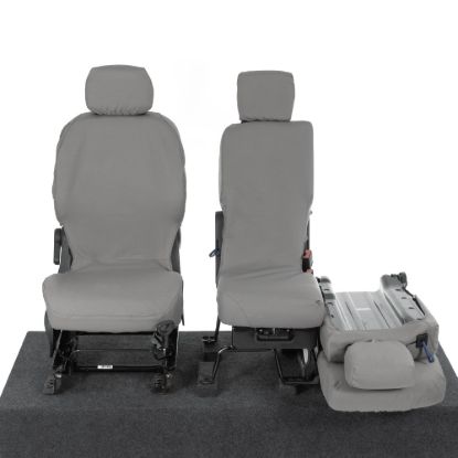 Picture of UK Custom Covers Citroen Berlingo Cotton-Backed Front Seat Covers (2008-2018) Grey - 3 Seats | SC105G