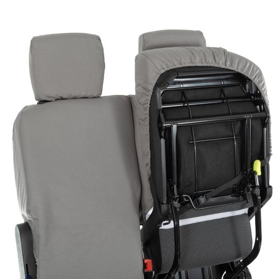 Picture of UK Custom Covers Citroen Berlingo Cotton-Backed Front Seat Covers (2008-2018) Grey - 3 Seats | SC105G