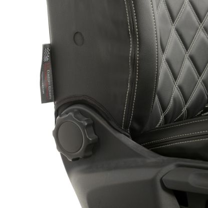 Picture of UK Custom Covers VW Caddy Cargo Double Diamond Bentley Stitch Leatherette Front Seat Covers (2021 Onwards) - No Armrests | SC1155B