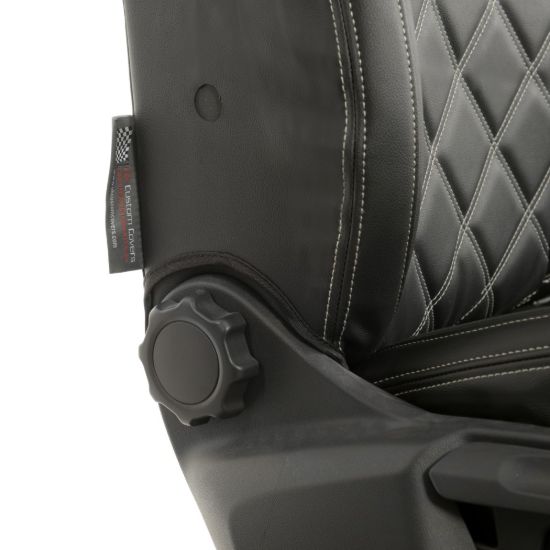 Picture of UK Custom Covers VW Caddy Maxi Life (Inc. Kombi) Double Diamond Bentley Stitch Leatherette Front Seat Covers (2021 Onwards) - No Armrests | SC1155B