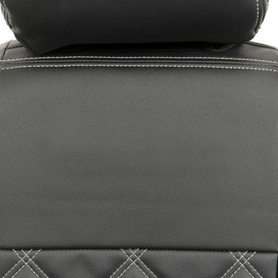 Picture of UK Custom Covers VW Caddy Maxi Life (Inc. Kombi) Double Diamond Bentley Stitch Leatherette Front Seat Covers (2021 Onwards) - With Armrests | SC1155B