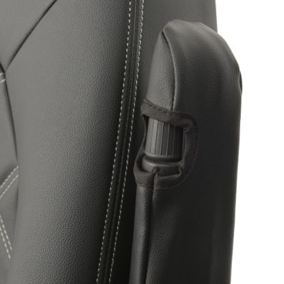 Picture of UK Custom Covers MAN TGE Front Seat Covers Double Diamond Bentley Stitch Leatherette (2017 Onwards) - Single/Double With Folding Middle Seat | SC1156B