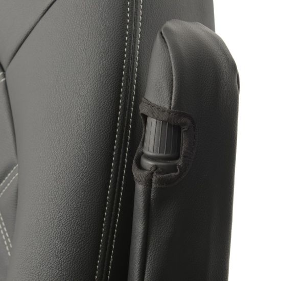 Picture of UK Custom Covers MAN TGE Front Seat Covers Double Diamond Bentley Stitch Leatherette (2017 Onwards) - Single/Double With Folding Middle Seat | SC1156B