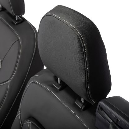 Picture of UK Custom Covers Ford Transit Custom Seat Covers Tailored Leatherette (2023+) - Double Bentley Stitch | SC1273B