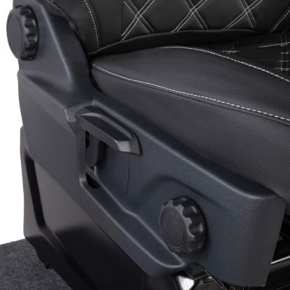 Picture of UK Custom Covers Ford Transit Custom Seat Covers Tailored Leatherette (2023+) - Double Bentley Stitch | SC1273B