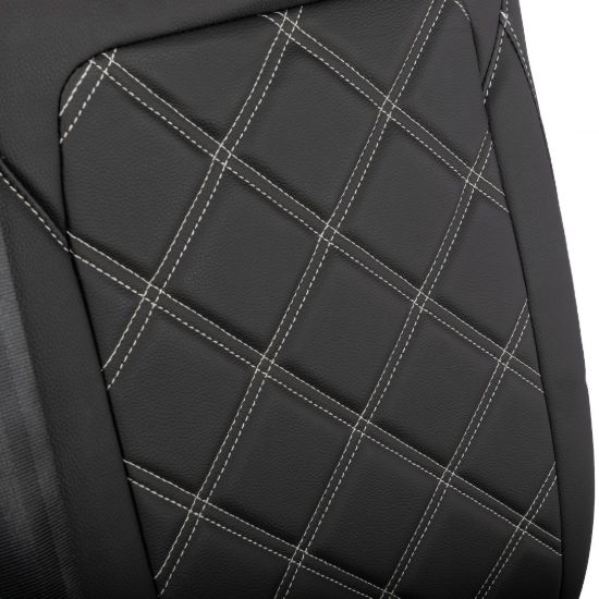 Picture of UK Custom Covers Ford Transit Custom Seat Covers Tailored Leatherette (2023+) - Double Bentley Stitch | SC1273B