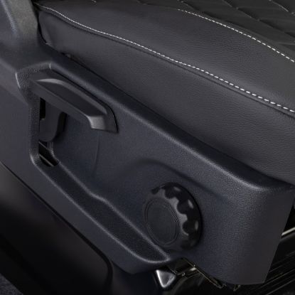 Picture of UK Custom Covers Ford Transit Custom Seat Covers Tailored Leatherette (2023+) - Single Bentley Stitch | SC1274B