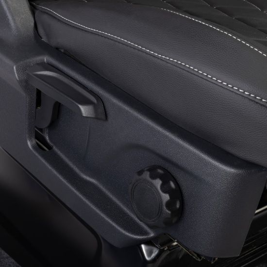 Picture of UK Custom Covers Ford Transit Custom Seat Covers Tailored Leatherette (2023+) - Single Bentley Stitch | SC1274B