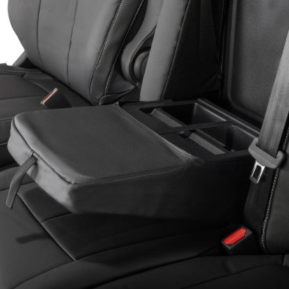 Picture of UK Custom Covers Ford Transit Custom Seat Covers Tailored Leatherette (2023+) - Block Stitch | SC1275B