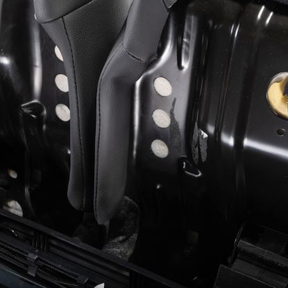 Picture of UK Custom Covers Ford Transit Custom Seat Covers Tailored Leatherette (2023+) - Honeycomb Stitch | SC1279B