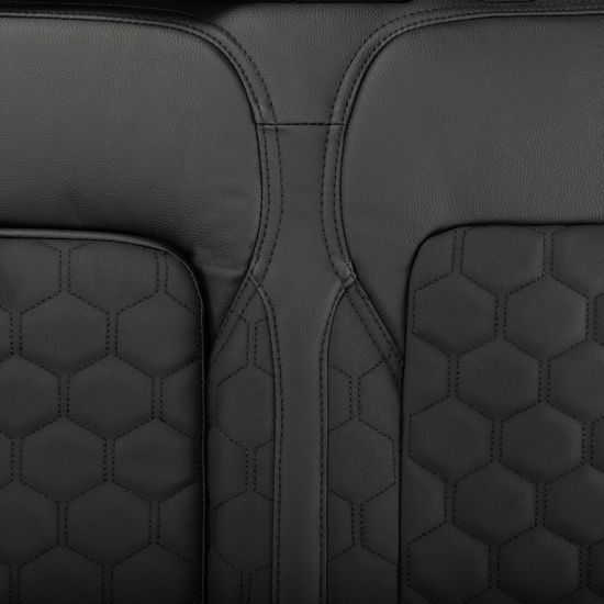 Picture of UK Custom Covers Ford Transit Custom Seat Covers Tailored Leatherette (2023+) - Honeycomb Stitch | SC1279B