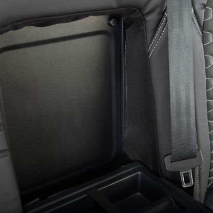 Picture of UK Custom Covers Ford Transit Custom Seat Covers Tailored Leatherette (2023+) - Hexagon | SC1280B