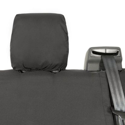 Picture of UK Custom Covers Ford Transit Custom Seat Covers Cotton-Backed PU (2013-2023) - Rear / Black | SC131B