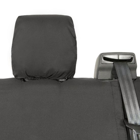 Picture of UK Custom Covers Ford Transit Custom Seat Covers Cotton-Backed PU (2013-2023) - Rear / Black | SC131B