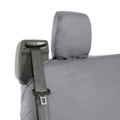 Picture of UK Custom Covers Ford Transit Custom Seat Covers Cotton-Backed PU (2013-2023) - Rear / Grey | SC131G