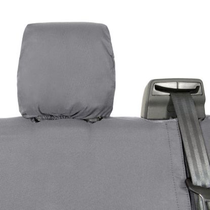 Picture of UK Custom Covers Ford Transit Custom Seat Covers Cotton-Backed PU (2023+) - Rear / Grey | SC131G