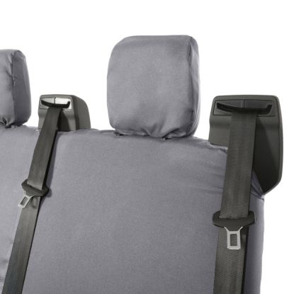 Picture of UK Custom Covers Ford Transit Custom Seat Covers Cotton-Backed PU (2023+) - Rear / Grey | SC131G