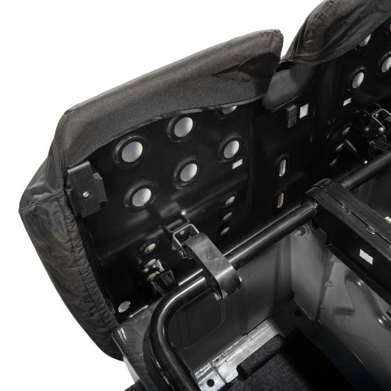 Picture of UK Custom Covers VW Crafter Cotton-Backed Front Seat Covers (2006-2017) Black - Single/Double With Pull Down Tray | SC132B