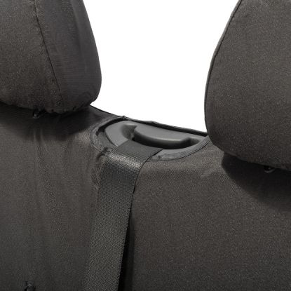 Picture of UK Custom Covers VW Crafter Cotton-Backed Front Seat Covers (2006-2017) Black - Single/Double With Pull Down Tray | SC132B