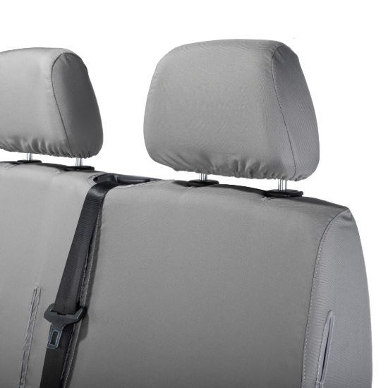 Picture of UK Custom Covers Mercedes Sprinter Front Seat Covers Cotton-Backed PU (2006-2018) - Grey | SC132G