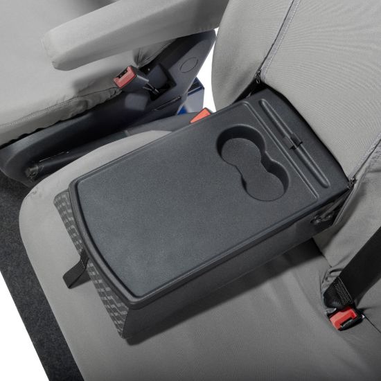 Picture of UK Custom Covers VW Crafter Cotton-Backed Front Seat Covers (2006-2017) Grey - Single/Double With Pull Down Tray | SC132G