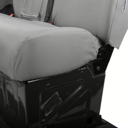 Picture of UK Custom Covers VW Crafter Cotton-Backed Front Seat Covers (2006-2017) Grey - Single/Double With Pull Down Tray | SC132G