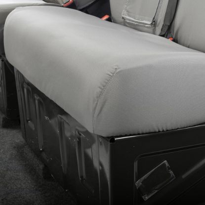 Picture of UK Custom Covers VW Crafter Cotton-Backed Front Seat Covers (2006-2017) Grey - Single/Double With Pull Down Tray | SC132G