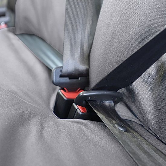 Picture of UK Custom Covers Mercedes Sprinter Front & Rear Seat Covers Cotton-Backed PU (2006-2018) - Grey | SC132G-416G