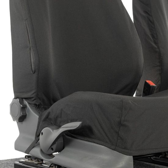 Picture of UK Custom Covers VW Caddy Cotton-Backed Front Seat Covers (2004-2020) - No Armrests | SC146B