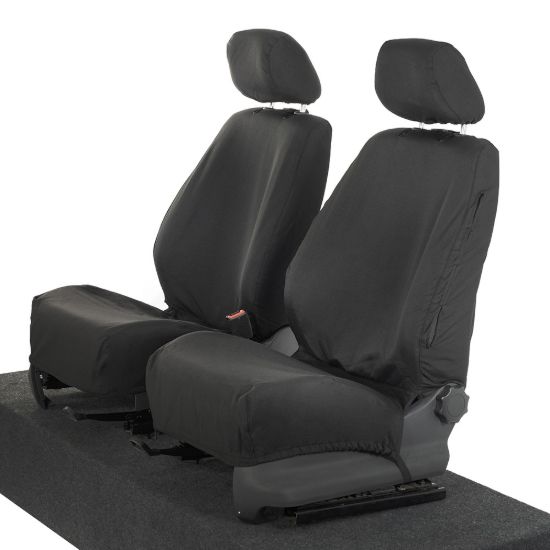 Picture of UK Custom Covers VW Caddy Cotton-Backed Front Seat Covers (2004-2020) - No Armrests | SC146B