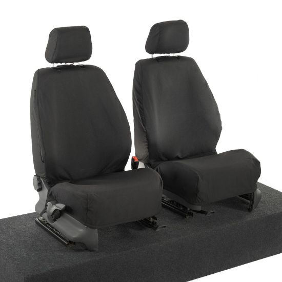 Picture of UK Custom Covers VW Caddy Cotton-Backed Front Seat Covers (2004-2020) - No Armrests | SC146B