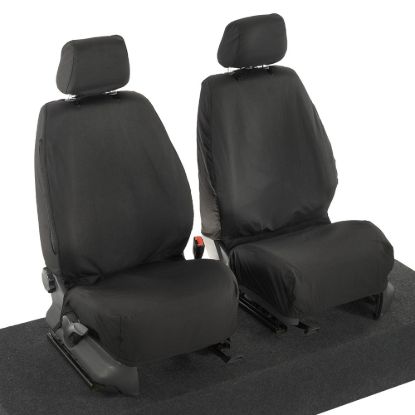 Picture of UK Custom Covers VW Caddy Cotton-Backed Front Seat Covers (2004-2020) - No Armrests | SC146B