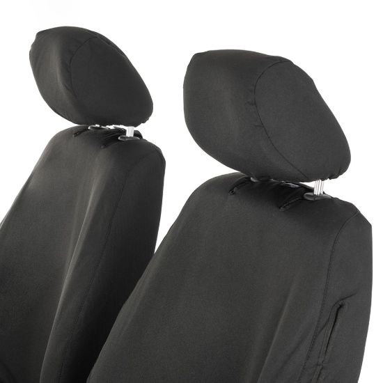 Picture of UK Custom Covers VW Caddy Cotton-Backed Front Seat Covers (2004-2020) - No Armrests | SC146B