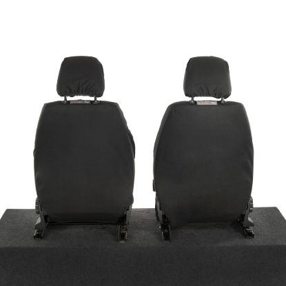 Picture of UK Custom Covers VW Caddy Cotton-Backed Front Seat Covers (2004-2020) - No Armrests | SC146B