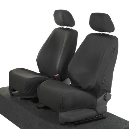 Picture of UK Custom Covers VW Caddy Maxi-Life (Inc. Kombi) Cotton-Backed Front Seat Covers (2008-2020) - No Armrests | SC146B