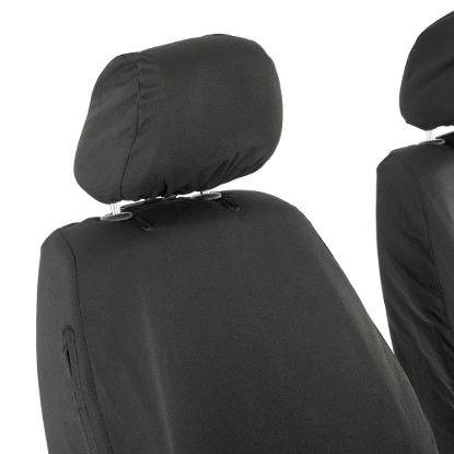 Picture of UK Custom Covers VW Caddy Maxi-Life (Inc. Kombi) Cotton-Backed Front Seat Covers (2008-2020) - No Armrests | SC146B