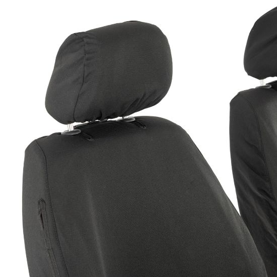 Picture of UK Custom Covers VW Caddy Maxi-Life (Inc. Kombi) Cotton-Backed Front Seat Covers (2008-2020) - No Armrests | SC146B