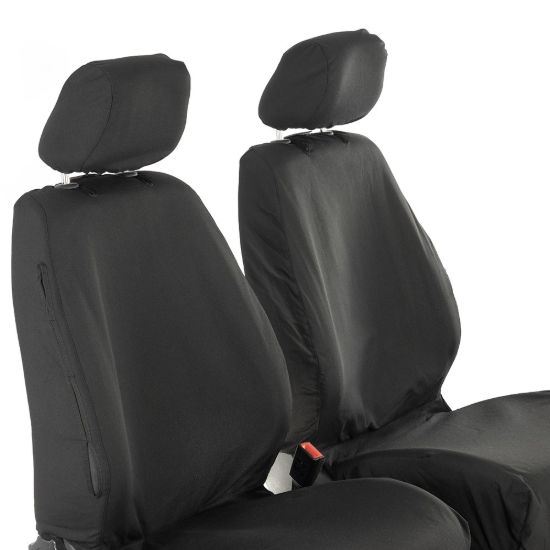 Picture of UK Custom Covers VW Caddy Maxi-Life (Inc. Kombi) Cotton-Backed Front Seat Covers (2008-2020) - No Armrests | SC146B