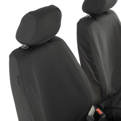 Picture of UK Custom Covers VW Caddy Maxi-Life (Inc. Kombi) Cotton-Backed Front Seat Covers (2008-2020) - No Armrests | SC146B