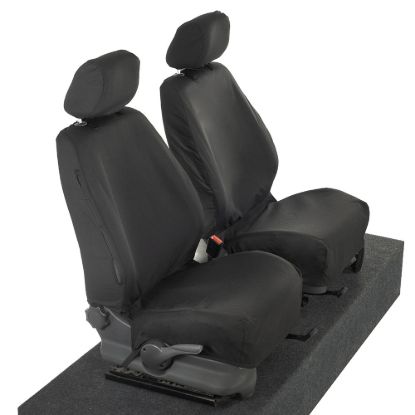 Picture of UK Custom Covers VW Caddy Maxi-Life (Inc. Kombi) Cotton-Backed Front Seat Covers (2008-2020) - No Armrests | SC146B