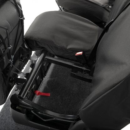 Picture of UK Custom Covers Fiat Talento Front Seat Covers Cotton-Backed (2016 Onwards) Black - Single/Double Split Passenger Base WITH Folding Middle Seat | SC147B