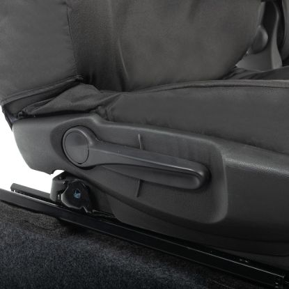 Picture of UK Custom Covers Fiat Talento Front Seat Covers Cotton-Backed (2016 Onwards) Black - Single/Double Split Passenger Base WITH Folding Middle Seat | SC147B
