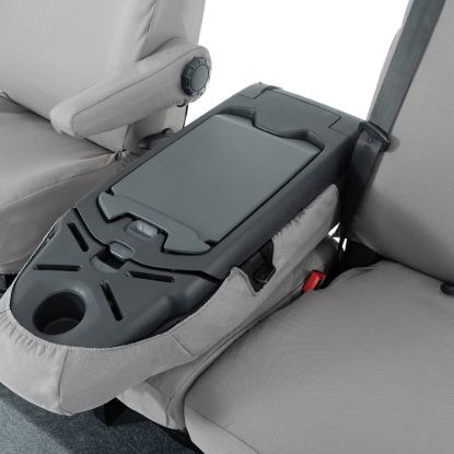 Picture of UK Custom Covers Fiat Talento Front Seat Covers Cotton-Backed (2016 Onwards) Grey - Single/Double Split Passenger Base WITH Folding Middle Seat | SC147G