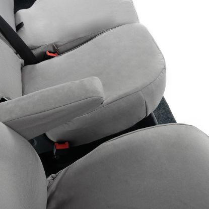 Picture of UK Custom Covers Fiat Talento Front Seat Covers Cotton-Backed (2016 Onwards) Grey - Single/Double Split Passenger Base WITH Folding Middle Seat | SC147G