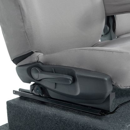 Picture of UK Custom Covers Fiat Talento Front Seat Covers Cotton-Backed (2016 Onwards) Grey - Single/Double Split Passenger Base WITH Folding Middle Seat | SC147G